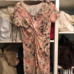 NWOT pink floral dress
